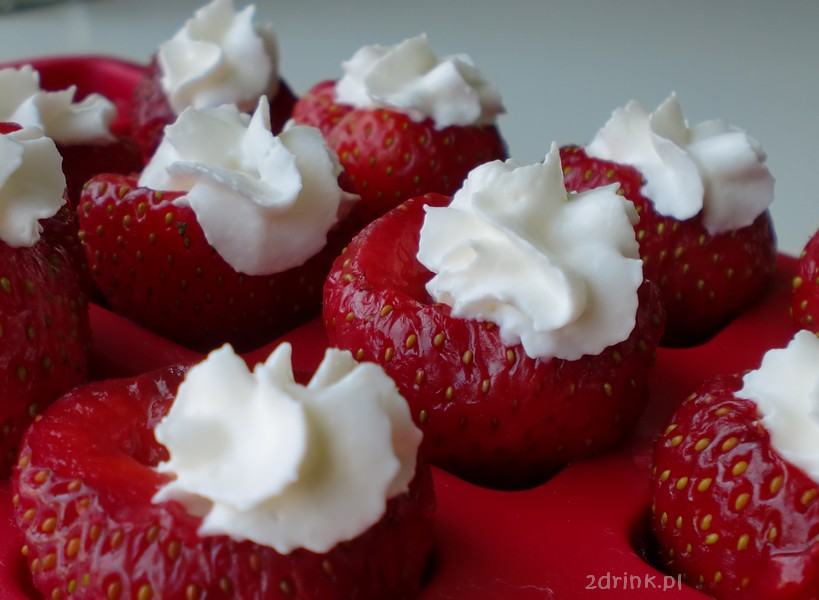 Jello shots in strawberries