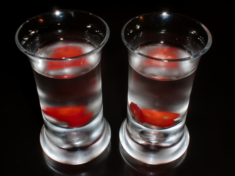 Chili vodka shot