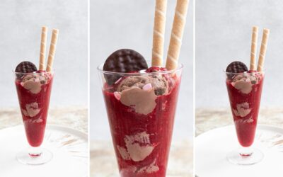 Love me tender again – drink z wiśniami i lodami