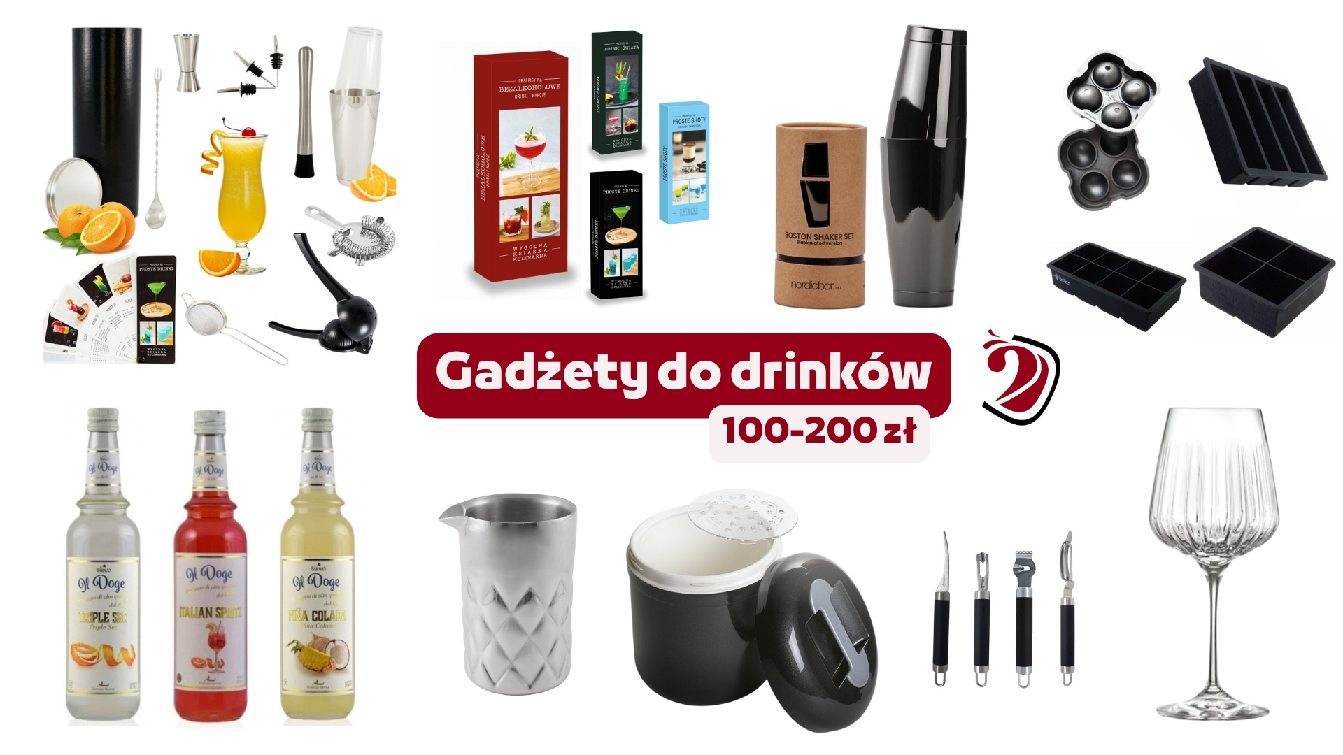 gadzety do drinkow do 200 zł