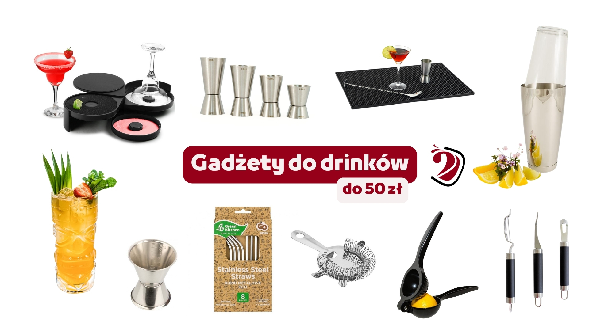 gadzety do drinków do 50 zł